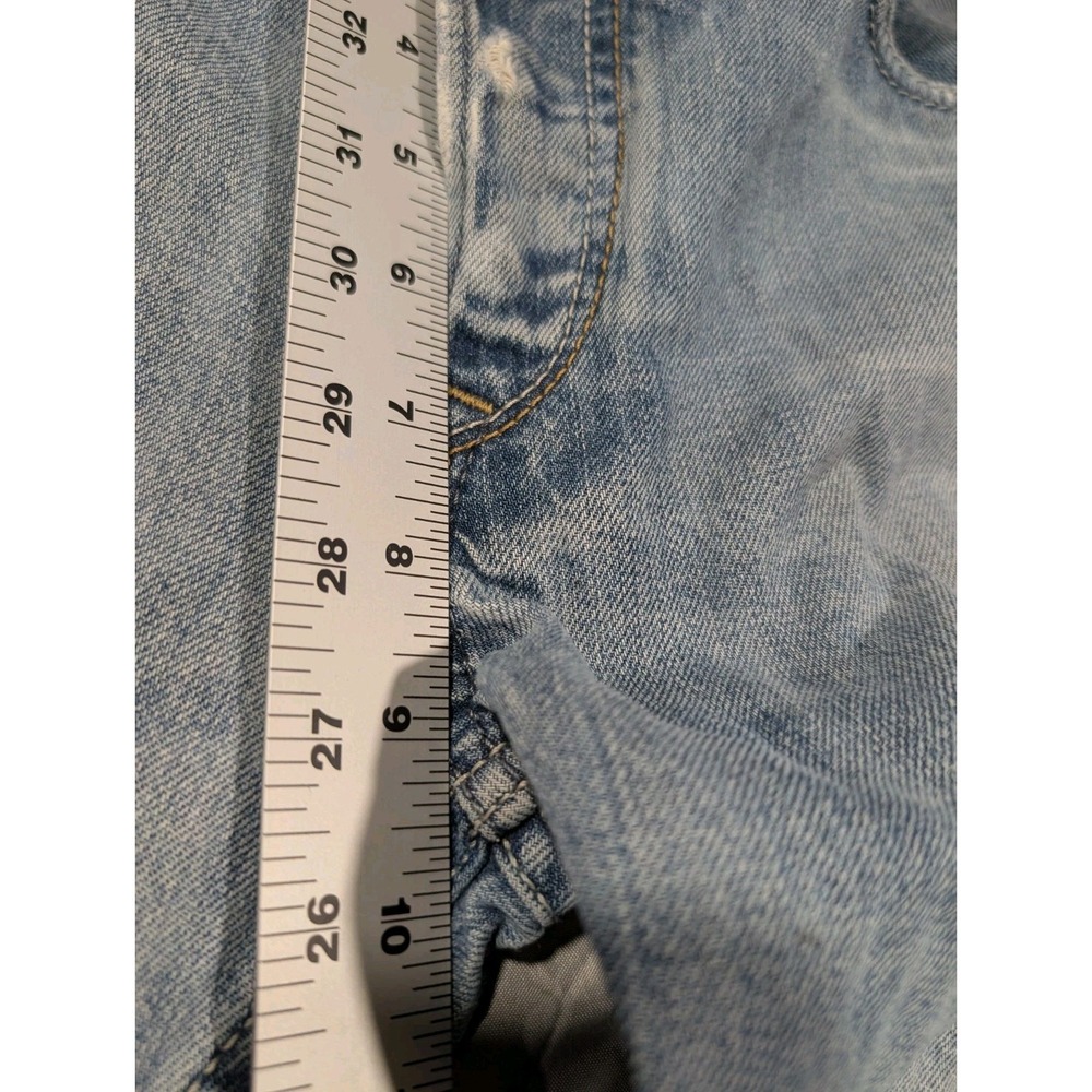 Diesel Industry Distressed Light Wash Jeans Mens 31 Y2K 0806R Waykee Straight - Picture 14 of 16